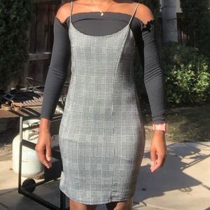 Grey Glen Plaid Mini dress